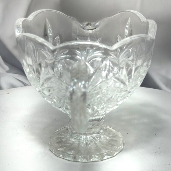 Large Creamer Shannon Leaded Crystal Pitcher Vintage Kitchen - Picture 7 of 7